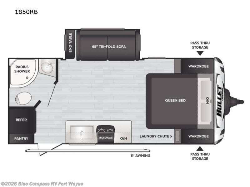 Used 2021 Keystone Bullet Crossfire 1850RB available in Columbia City, Indiana
