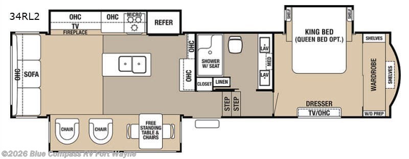 Used 2018 Forest River Cedar Creek Hathaway Edition 34RL2 available in Columbia City, Indiana