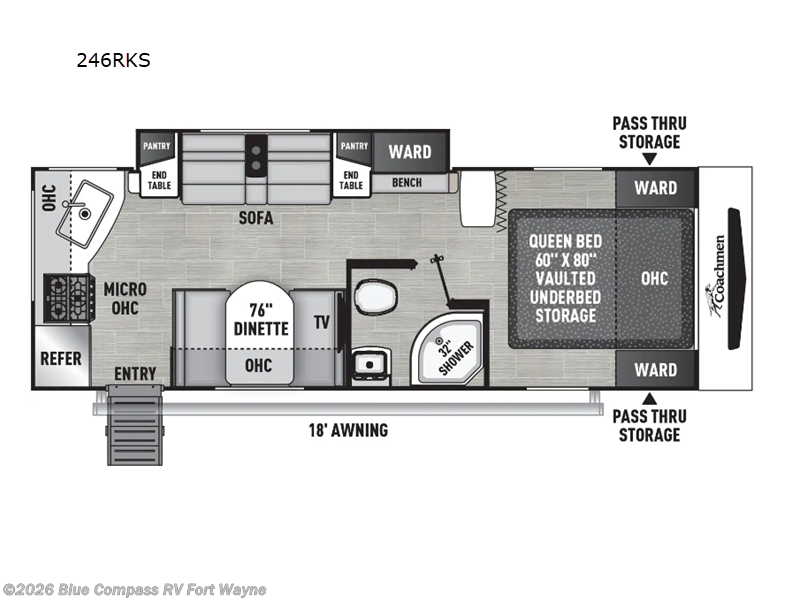 Used 2024 Coachmen Freedom Express Ultra Lite 246RKS available in Columbia City, Indiana