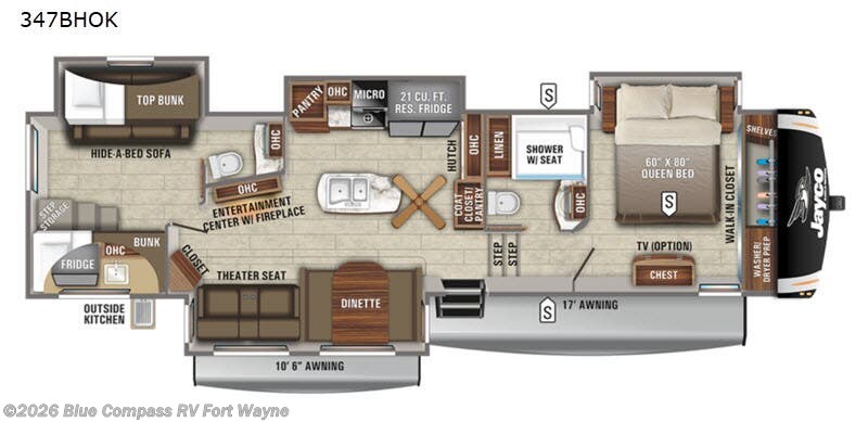 Used 2021 Jayco Eagle 347BHOK available in Columbia City, Indiana