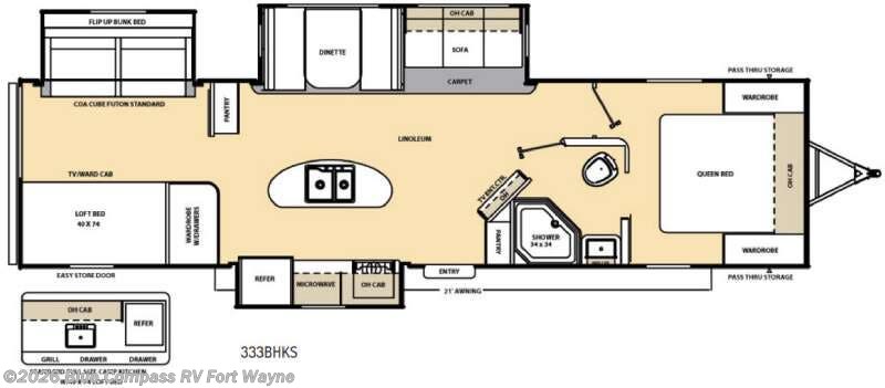 Used 2016 Coachmen Catalina 333BHKS available in Columbia City, Indiana