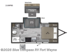 Used 2025 Winnebago Micro Minnie 2108FBS available in Columbia City, Indiana
