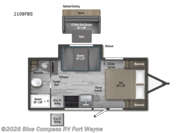 Used 2025 Winnebago Micro Minnie 2108FBS available in Columbia City, Indiana