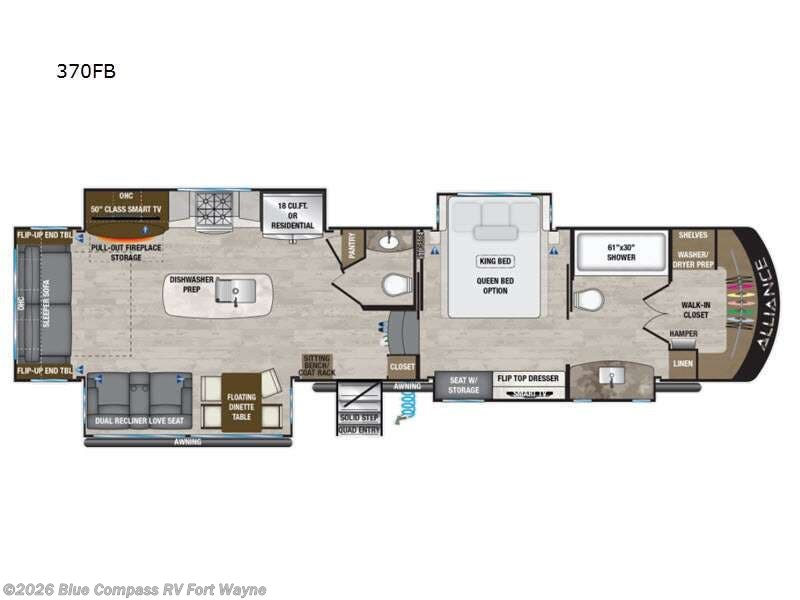 Used 2021 Alliance RV Paradigm 370FB available in Columbia City, Indiana