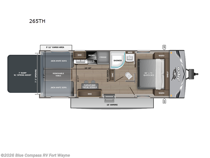 New 2027 Jayco Jay Flight 265TH available in Columbia City, Indiana