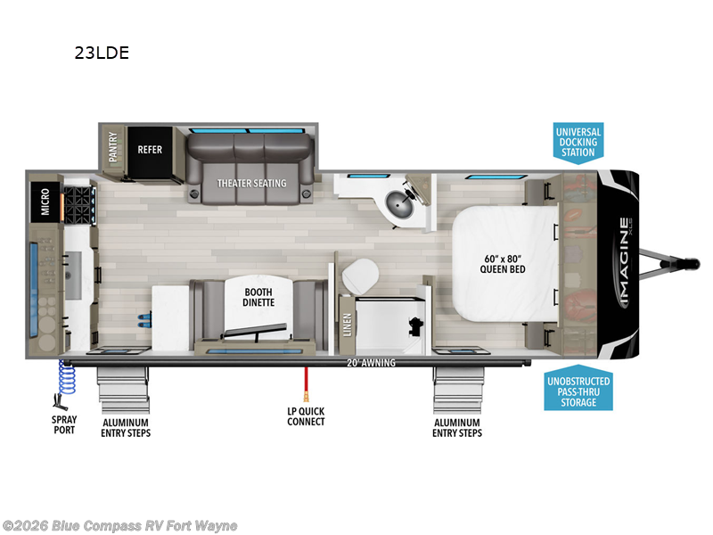 Used 2024  Grand Design Imagine XLS 23LDE by Grand Design from Blue Compass RV Fort Wayne in Columbia City, IN