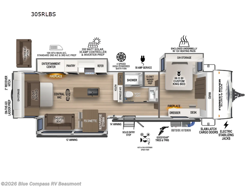 Used 2026 Forest River Grand Surveyor 305RLBS available in Vidor, Texas