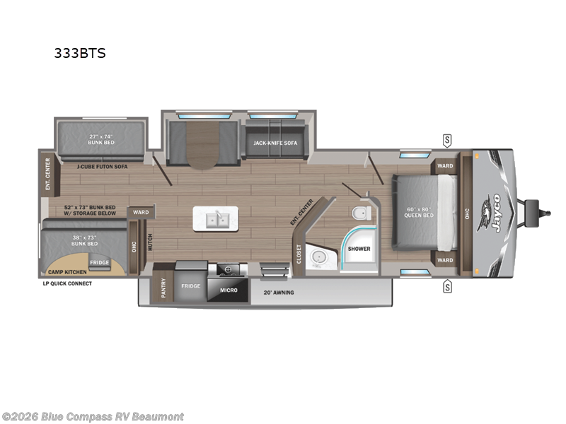 Used 2025 Jayco Jay Flight SLX 333BTS available in Vidor, Texas