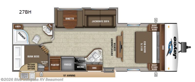 Used 2019 Jayco Jay Feather 27BH available in Vidor, Texas