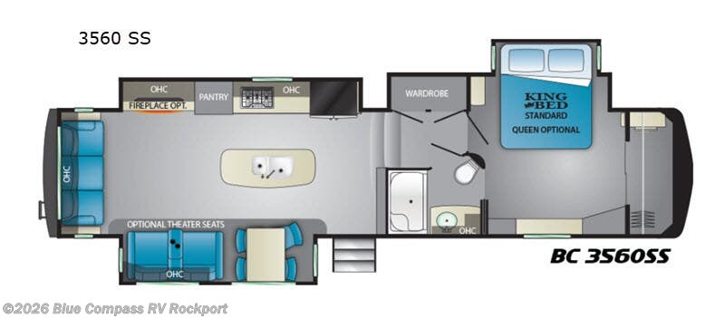Used 2019 Heartland Big Country 3560SS available in Rockport, Texas