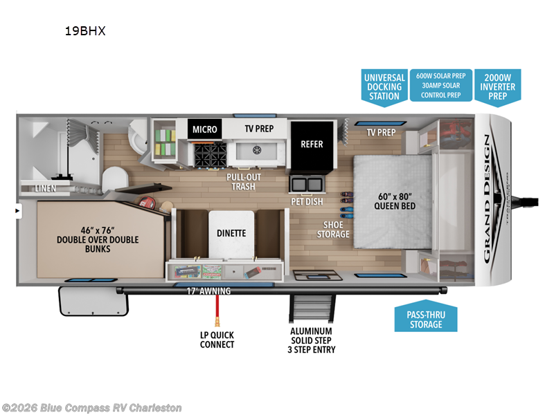 New 2026 Grand Design Transcend Xplor 19BHX available in Ladson, South Carolina