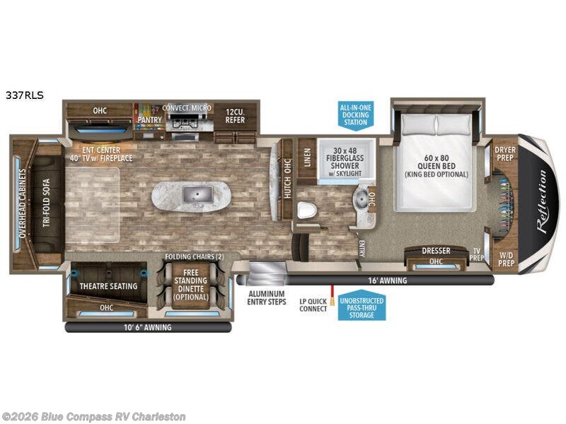 Used 2018 Grand Design Reflection 337RLS available in Ladson, South Carolina