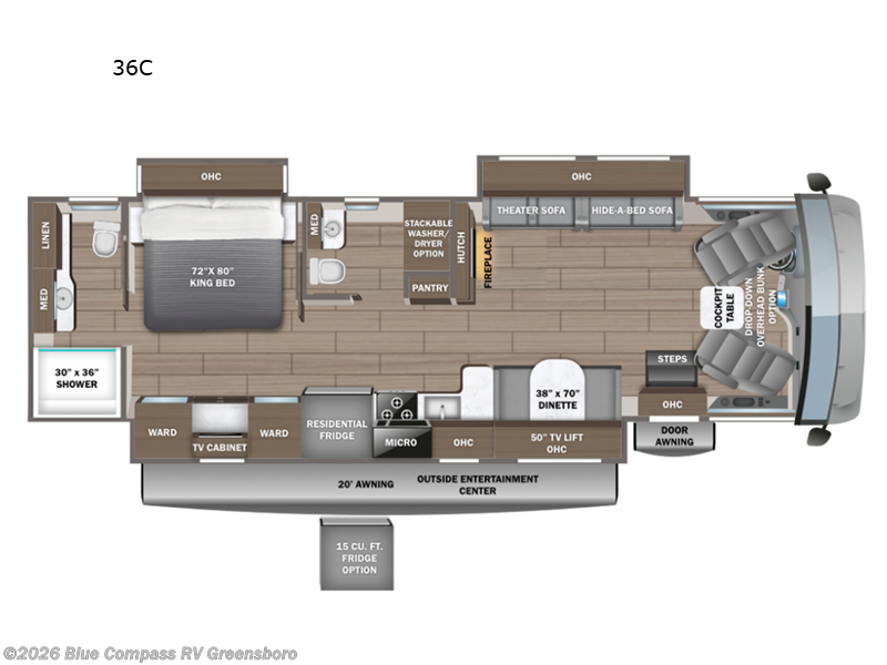 New 2026 Entegra Coach Vision XL 36C available in Colfax, North Carolina