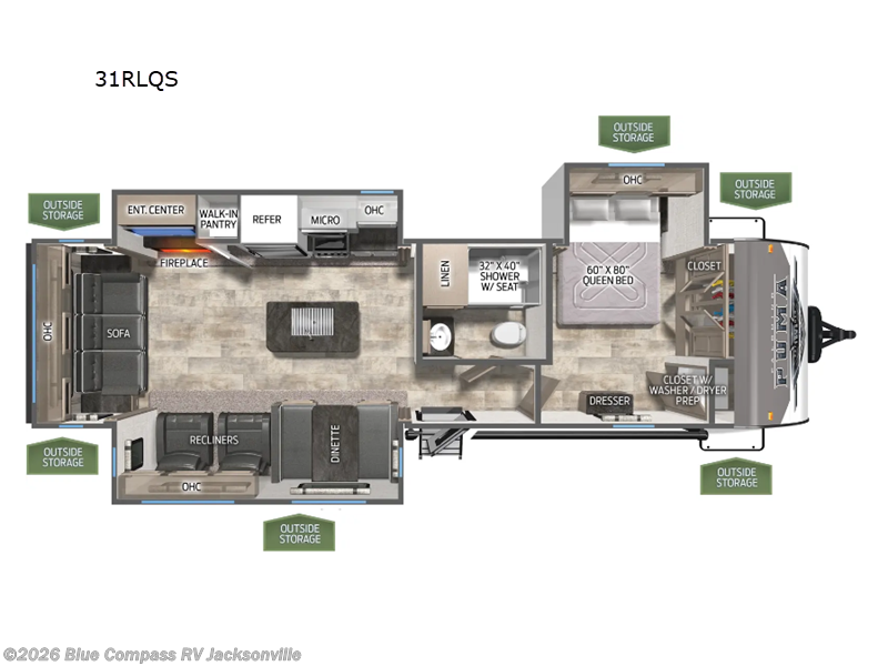 Used 2024 Palomino Puma 31RLQS available in Jacksonville, Florida