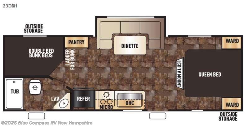 Used 2016 Forest River Cherokee Grey Wolf 23DBH available in Epsom, New Hampshire