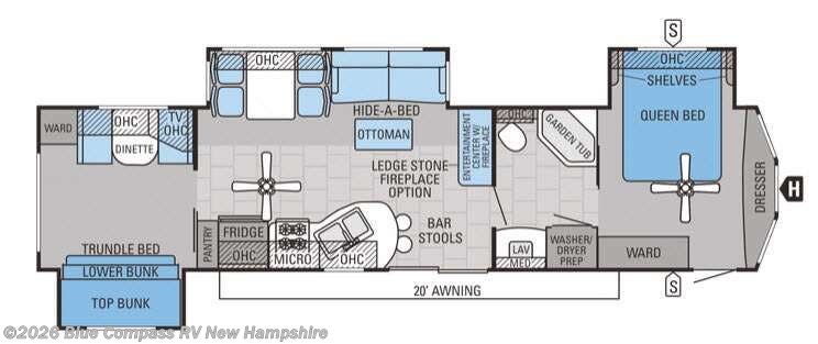Used 2016 Jayco Jay Flight Bungalow 40BHS available in Epsom, New Hampshire