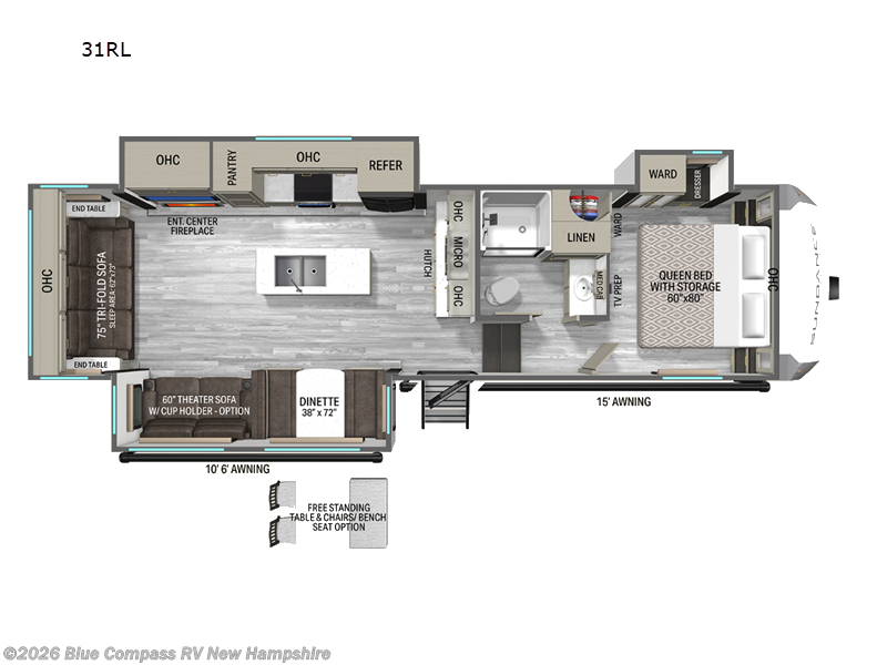 New 2027 Heartland Sundance 31RL available in Epsom, New Hampshire