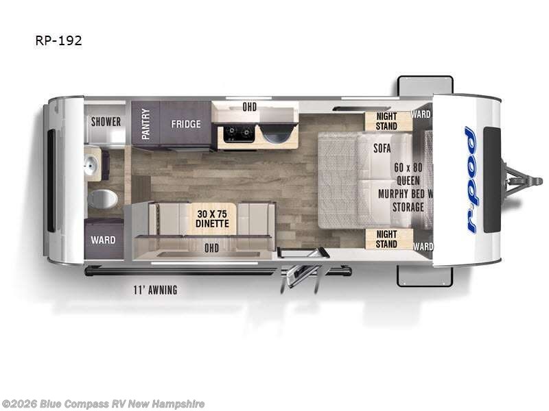 Used 2023  Forest River  R Pod RP-192 by Forest River from Blue Compass RV New Hampshire in Epsom, NH