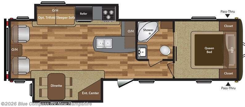 Used 2016  Keystone Hideout 30RLDS by Keystone from Blue Compass RV New Hampshire in Epsom, NH