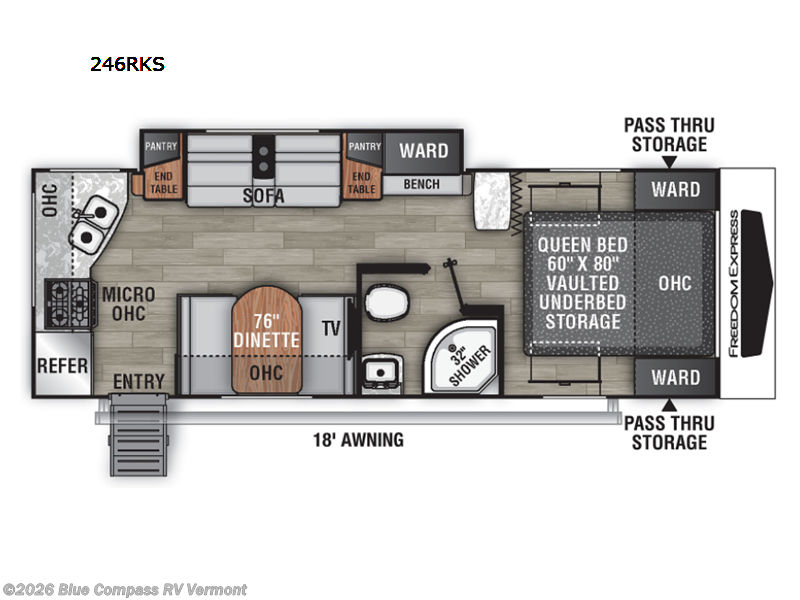 Used 2022 Coachmen Freedom Express Ultra Lite 246RKS available in East Montpelier, Vermont