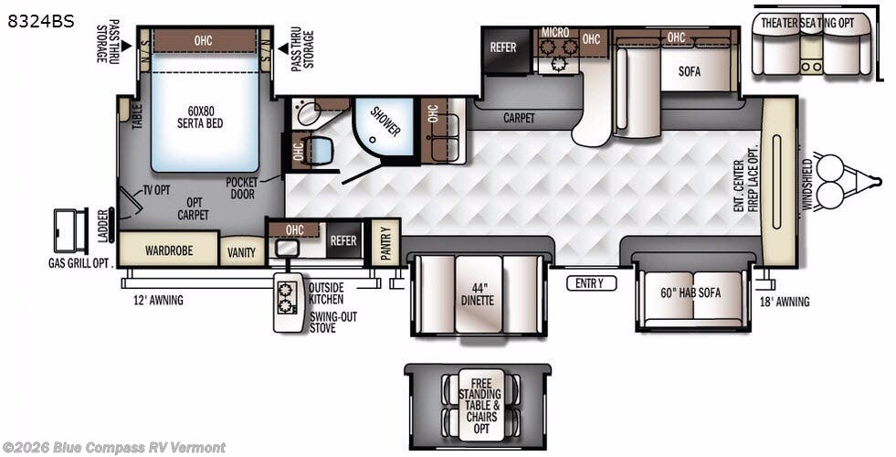 2017 Forest River Rockwood Signature Ultra Lite 8324BS