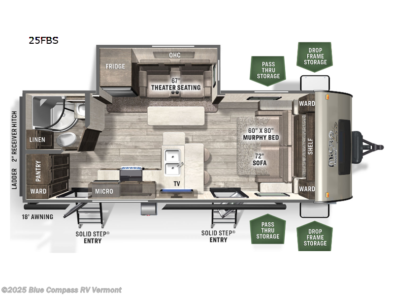 Used 2022 Forest River Flagstaff Micro Lite 25FBS available in East Montpelier, Vermont
