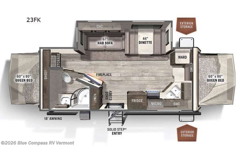Used 2021 Forest River Rockwood Roo 23FK available in East Montpelier, Vermont