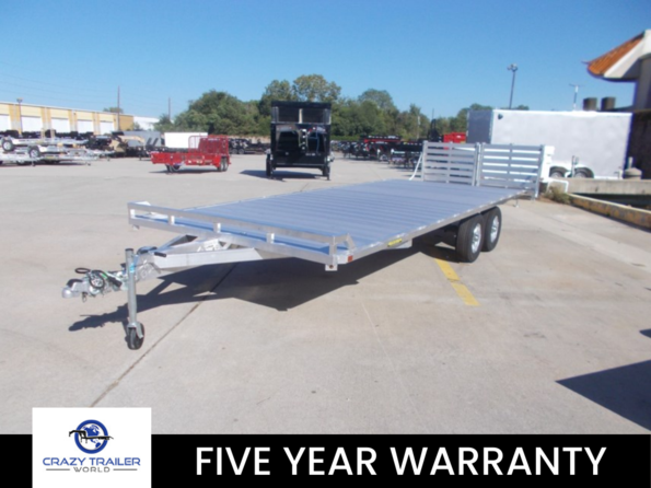 2023 Aluma 1024H 24' Aluminum Deckover Flatbed Trailer 9990 LB available in Houston, TX