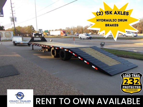2023 Load Trail 102X36 Hydraulic Dovetail Gooseneck Trailer 25900 available in Houston, TX