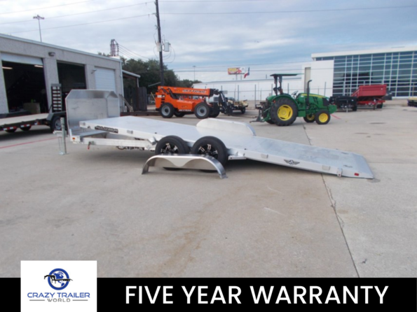 2023 Aluma 8220H Tilt Anniversary 20' Aluminum Tiltbed Car Hauler Trailer 9990 LB GV available in Houston, TX