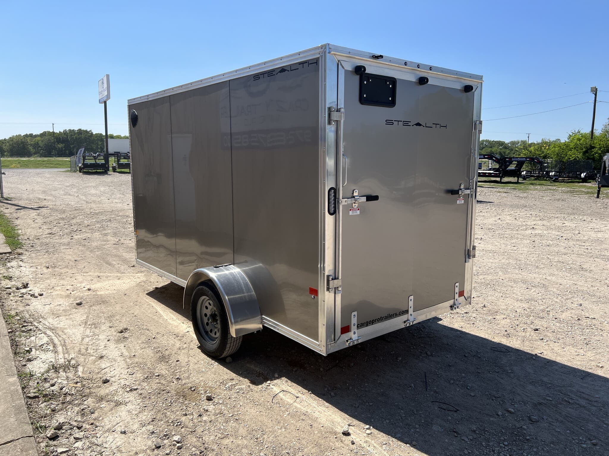 6x12 Cargo Trailer for sale | New Stealth 6X12 Extra Tall Aluminum ...