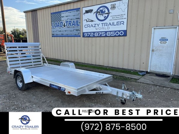2024 Aluma 6312ES 12' Aluminum Utility Trailer W 12" Solid Sides available in Ennis, TX