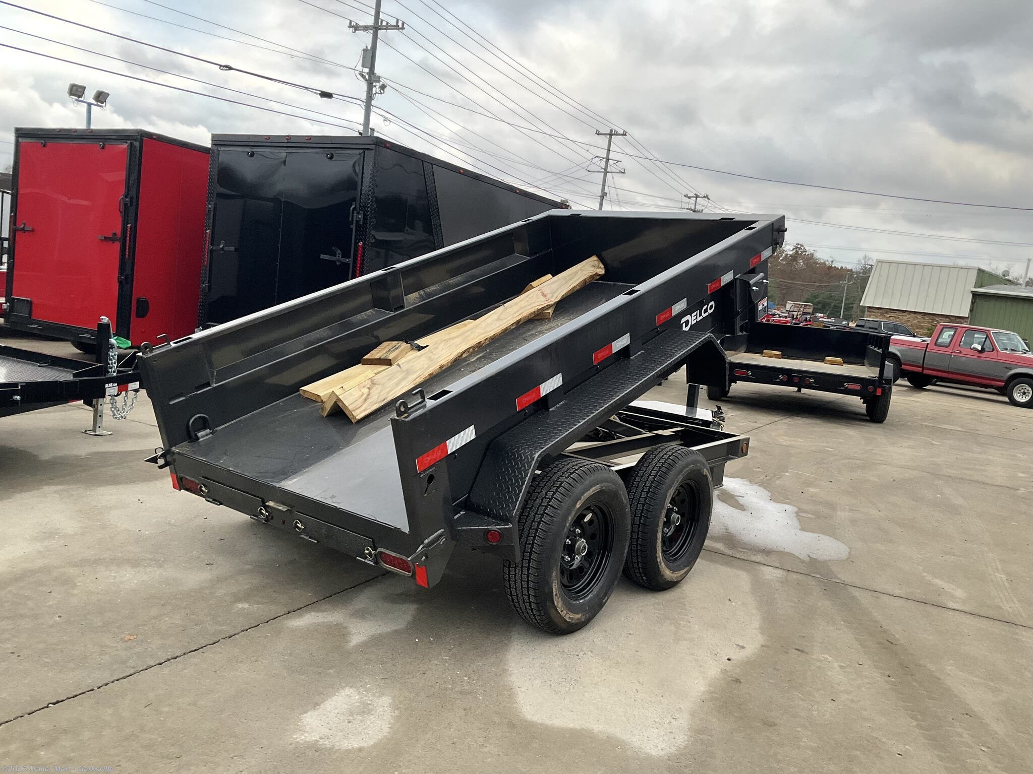 5x10 Dump Trailer for sale New Delco 5x10 Dump Trailer with tarp