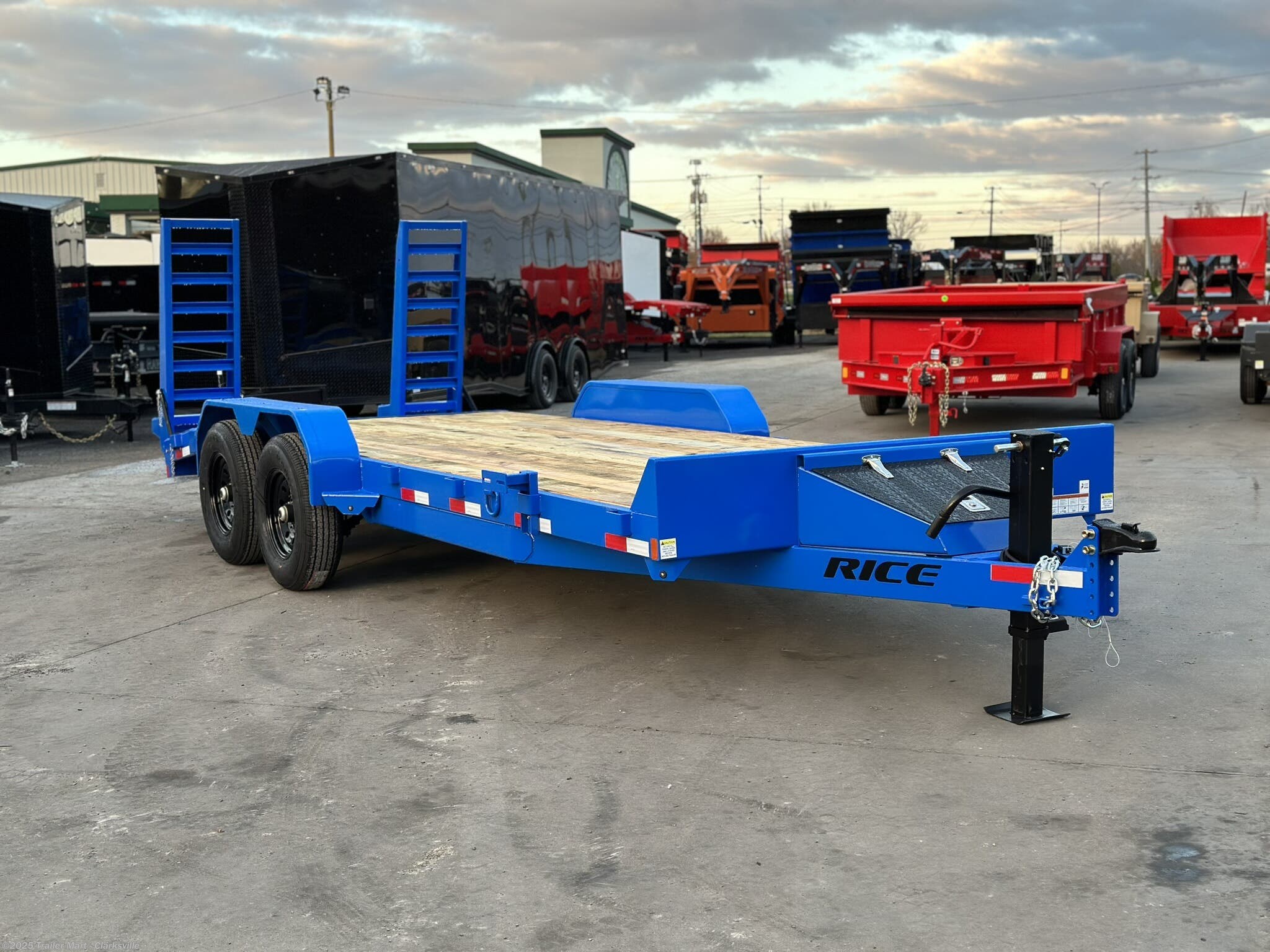 7x22 Equipment Trailer for sale New Rice Trailers 22' 7TON Low Pro