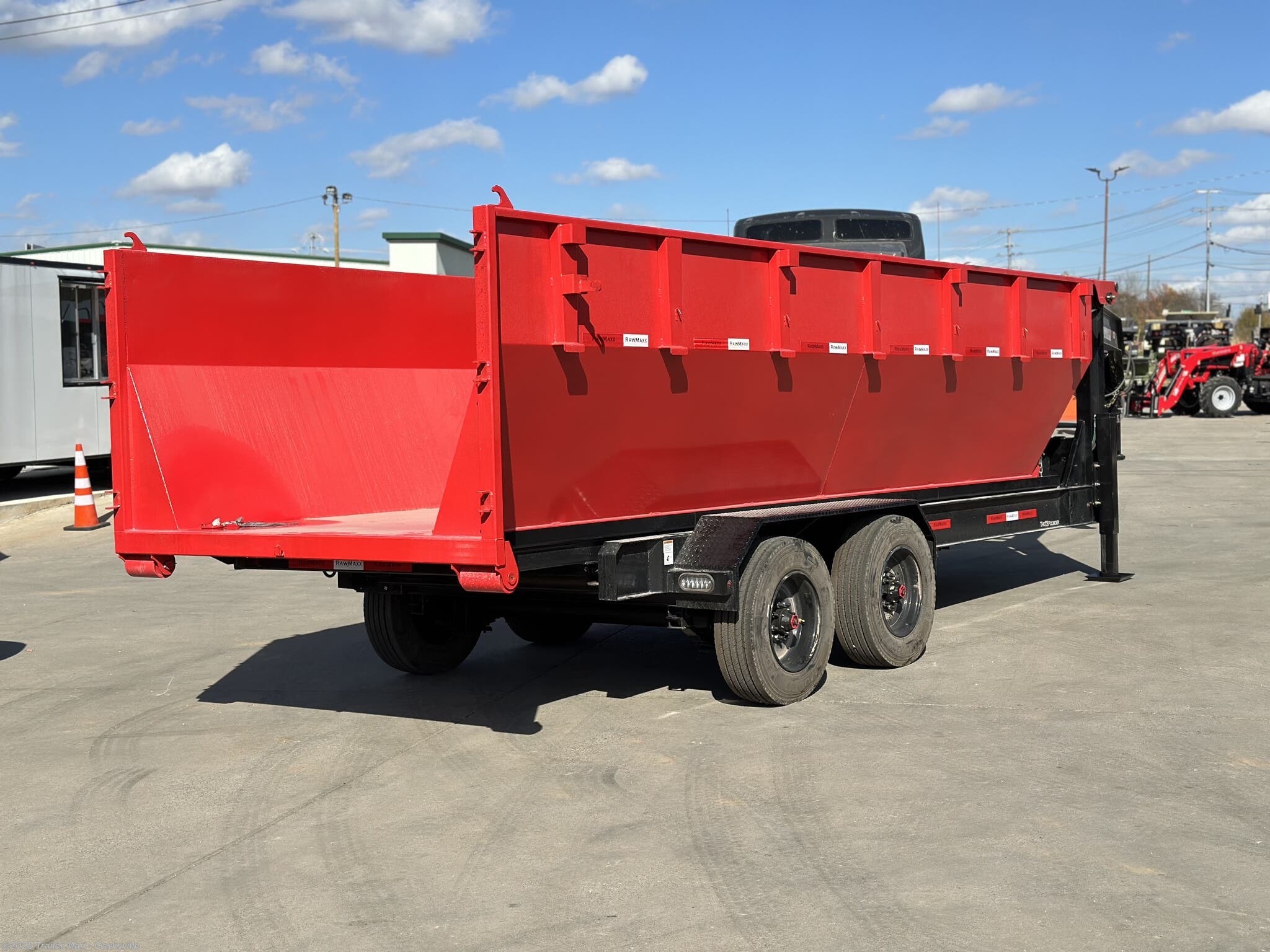 7x20 Dump Trailer for sale New RawMaxx RDX 20ft Gooseneck Roll Off