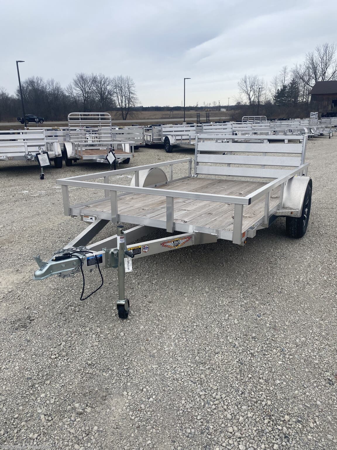 2024 H&H H7610RSA-030 76x10 2990 GVWR Aluminum Rail Side Utility
