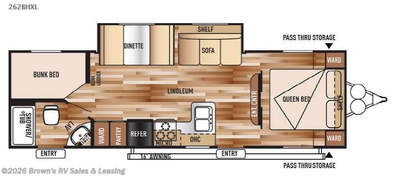 Used 2016 Forest River Wildwood X-Lite 262BHXL available in Guttenberg, Iowa