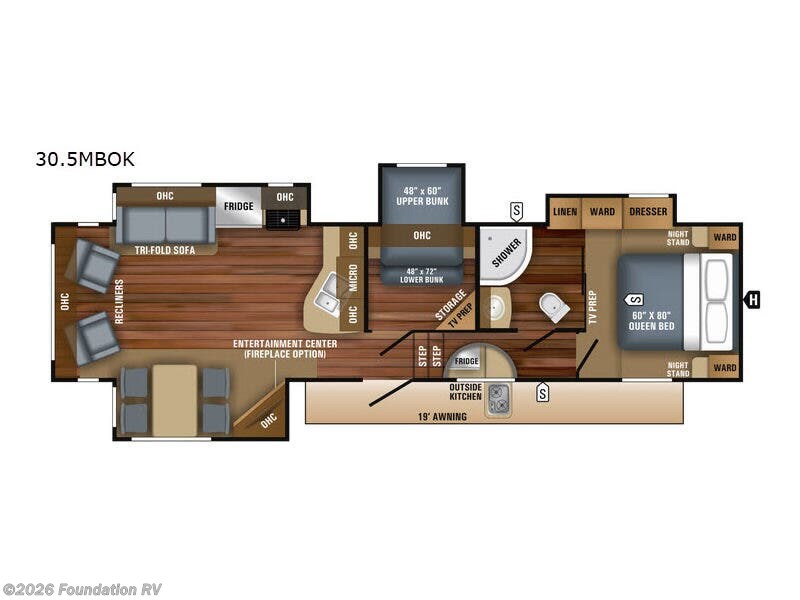 Used 2018  Jayco Eagle HT 30.5MBOK by Jayco from Foundation RV in Wichita Falls, TX