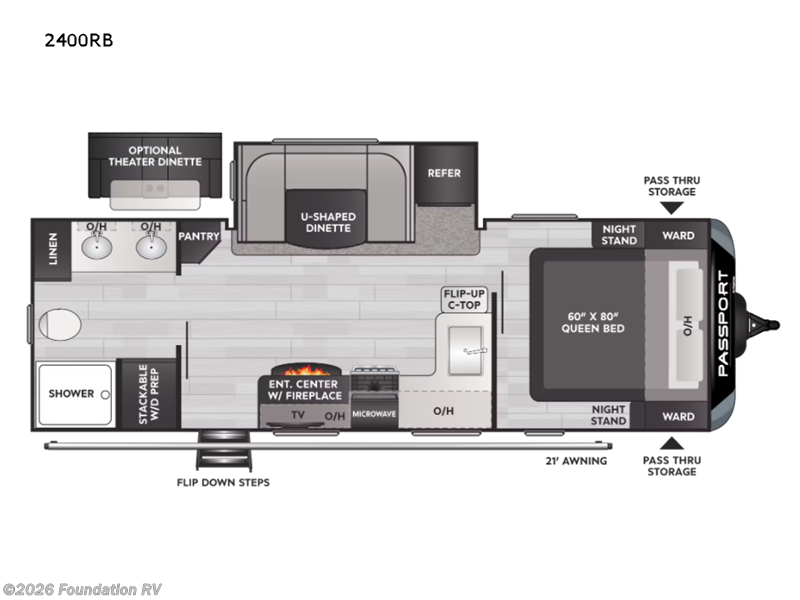 New 2022  Keystone Passport GT 2400RB by Keystone from Foundation RV in Wichita Falls, TX