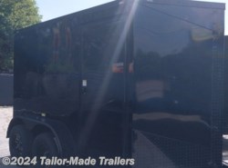 2023 Tailor-Made Trailers 6 Wide Enclosed 6x12 tandem black with blackout