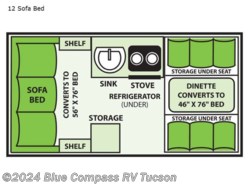 New 2024 Aliner Ranger 12 Sofa Bed available in Tucson, Arizona