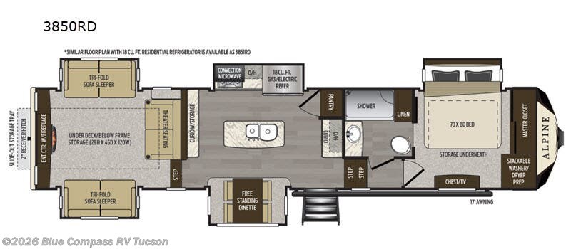 Used 2020 Keystone Alpine 3850RD available in Tucson, Arizona