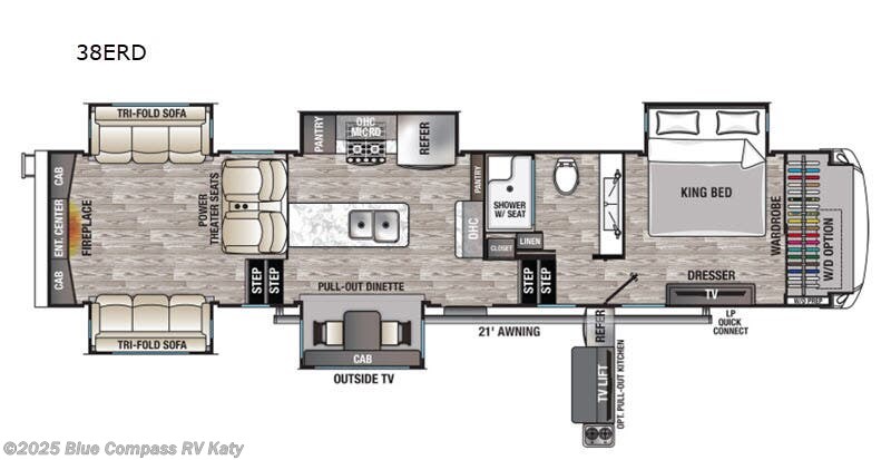 Used 2020 Forest River Cedar Creek Champagne Edition 38ERD available in Katy, Texas