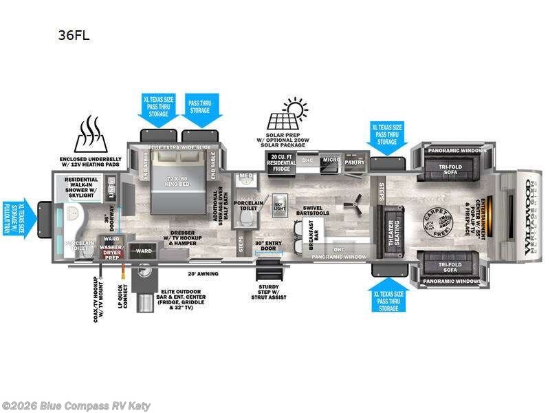 Used 2023 Forest River Wildwood Heritage Glen Elite Series 36FL available in Katy, Texas