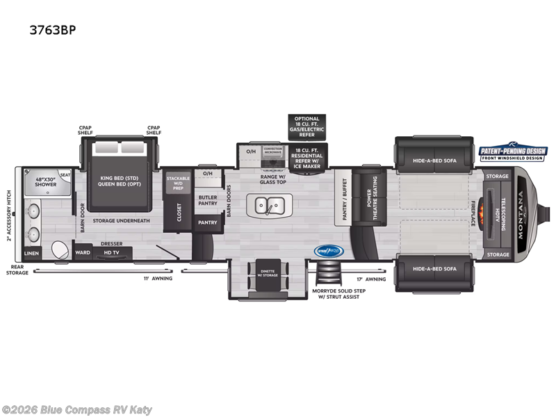 Used 2022 Keystone Montana 3763BP available in Katy, Texas
