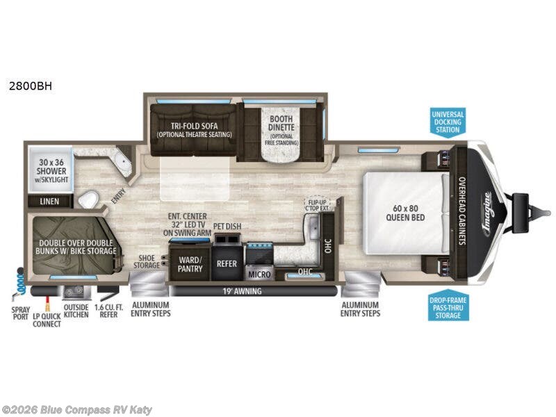 Used 2019 Grand Design Imagine 2800BH available in Katy, Texas