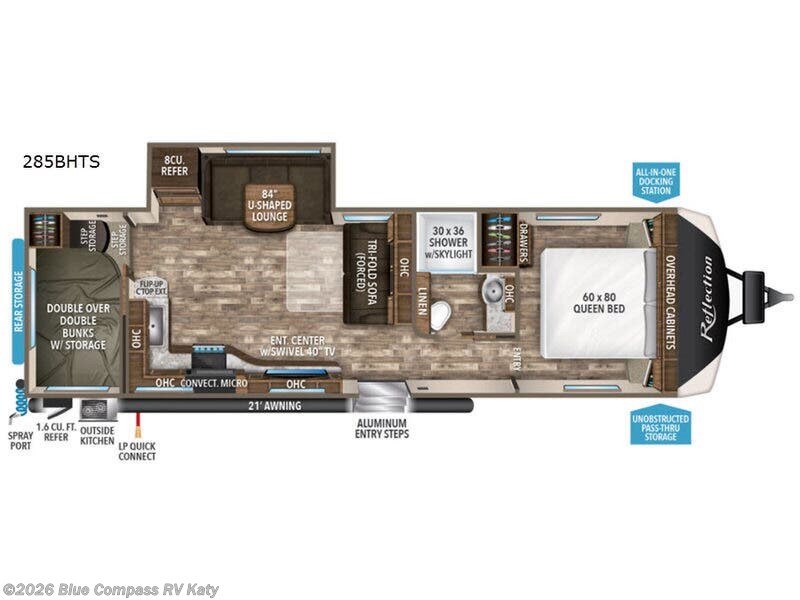 Used 2019  Grand Design Reflection 285BHTS by Grand Design from Blue Compass RV Katy in Katy, TX