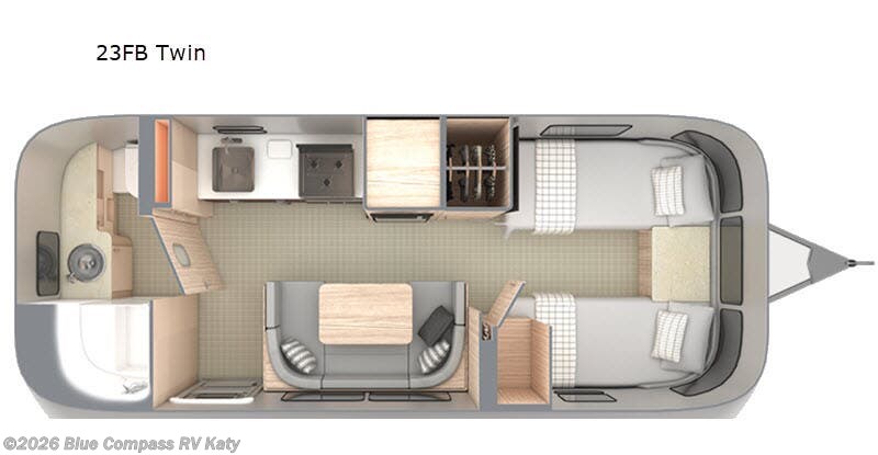 Used 2021  Airstream Globetrotter 23FB Twin by Airstream from Blue Compass RV Katy in Katy, TX