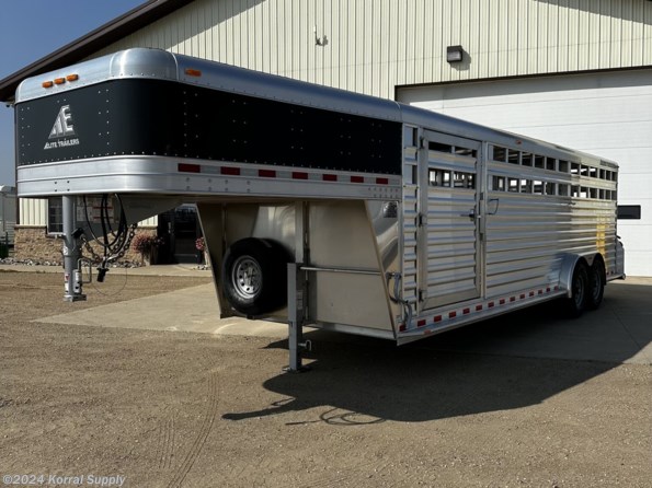 2023 Elite Trailers 24FT STOCK TRAILER W/THREE COMPARTMENTS available in Douglas, ND