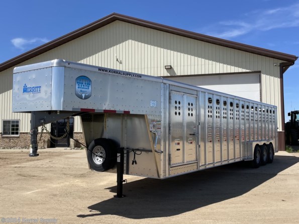 2024 Merritt 32FT LIVESTOCK TRAILER - 3 COMPARTMENTS available in Douglas, ND